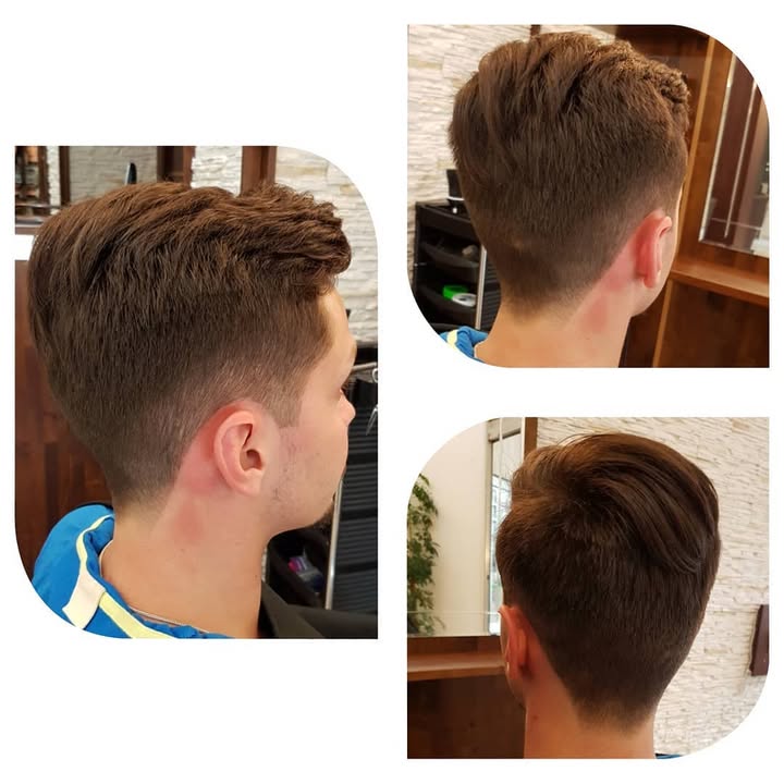 Haarschnitt-Ergebnisse bei Hair & Beauty by Zano, Rück- und Seitenansicht